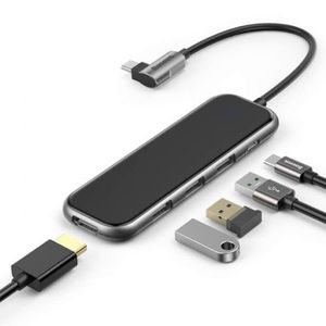 <span class=keywords><strong>Hub</strong></span> <span class=keywords><strong>USB</strong></span>-<span class=keywords><strong>C</strong></span> 5 en 1 con 4 Puertos <span class=keywords><strong>USB</strong></span> 3.0 y Carga PD, Mini Portátil de Aleación de Aluminio para Laptop/Escritorio/Macbook - En Stock - Product Image 4