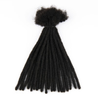 Extensions de dreadlocks traditionnelles faites à la main en cheveux humains Remy, locs permanentes, couleur personnalisée, qualité salon, origine Chine Brésil