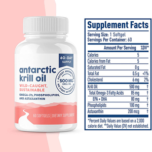 Olio di Krill antartico Softgels <span class=keywords><strong>Omega</strong></span> 3 EPA DHA astaxantina Krill capsule di olio integratore <span class=keywords><strong>per</strong></span> articolazioni adulte e salute del cuore - Product Image 2