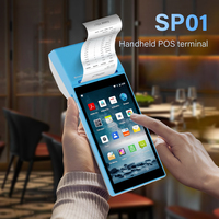 Terminal de point de vente mobile Android SP01 tout-en-un pour restaurant, commande, billets électroniques, caisse enregistreuse