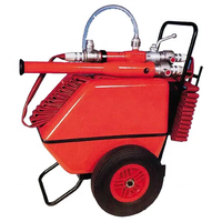 Chariot de lutte contre l'incendie en mousse jaune de premier rang 100L 150L 200L