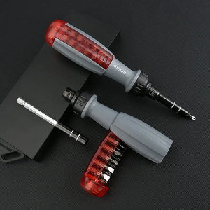 12 in 1 Ratchet Tool 180 Rotating Multi-angle Head Cross Slotted Torx Hexagon Combination Screwdriver <b>Set</b> MYJ-121 12 I - Product Image 2