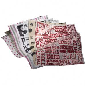 Print logo Brown Food Wax <b>Paper</b> Mcdonald's Burger <b>Wrapping</b> <b>Paper</b> Hot Dog <b>Paper</b> Wrappers Customized Design - Product Image 1