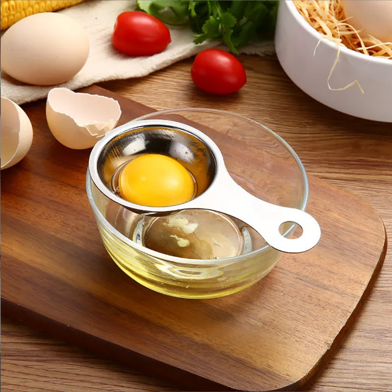 amazon top seller kitchen Stainless Steel Egg White Separator Household Kitchen wares Egg White Creative Separator