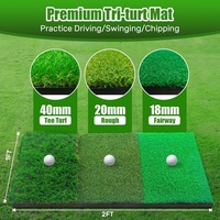Tapis d'entraînement de golf, filet d'entraînement pour frapper, filet de golf pour l'entraînement au swing, cadeaux pour hommes, papa, lui, golfeur