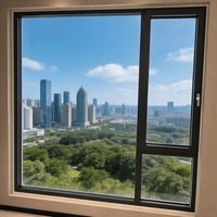 Ventanas de Aluminio con Rotura de Puente Térmico JOUGE Serie 77S, Vidrio Templado de Seguridad Low-E para Suministro Global