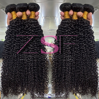Cheveux bouclés crépus birmans non traités, cuticules alignées, mèches de cheveux humains vierges bruts en gros, fournisseurs de mèches de cheveux bouclés bruts