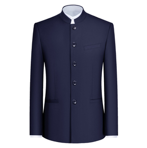 สูทสำหรับผู้<span class=keywords><strong>ชาย</strong></span>ชุดสูท2ชิ้นเข้ารูปสไตล์ใหม่<span class=keywords><strong>ชุด</strong></span>สูทธุรกิจเข้ารูปเข้ารูปแบบ<span class=keywords><strong>จีน</strong></span>คอปกตั้งสำหรับงานแต่งงานแบบทางการ - Product Image 6