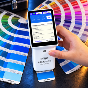 เครื่องวัดสีแบบทนทาน LS173 บลูทูธ พร้อมรูรับแสง SCI 8 มม. สำหรับการควบคุมคุณภาพ RGB CMYK และ Delta E ในห้องปฏิบัติการ - Product Image 1