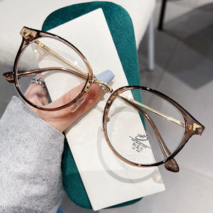 M4-01288 Montura de gafas redondas para mujer TR90, protección UV antiluz azul, lentes Ac, tamaño mediano para todos los tonos de piel - Product Image 2