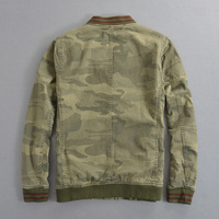 Fabricants de vestes Veste en coton lavé lourd pour homme Veste en coton imprimé pour homme