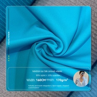 Tissu brocart tricoté teint en soie glacée, frais, respirant, élastique, pour vêtements de sport décontractés, protection solaire, doublure de manteau à manches, 170 g/m²