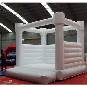 Chất lượng cao lớn thể thao ngoài trời nhảy hạnh phúc hop Inflatable đám cưới trắng lâu đài bouncy