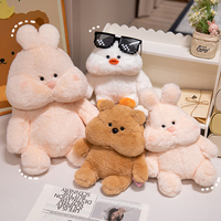 Peluche lapin mignonne en gros, jouet en peluche doux pour enfants, poupée de sommeil super douce, cadeau d'anniversaire