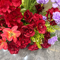 Fleurs artificielles personnalisables pour les centres de table de mariage, décoration de mariage, arrangement floral blanc pour les centres de table