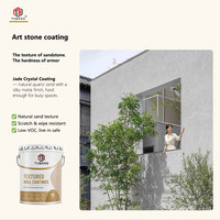 Peinture à texture de pierre, à base d'eau, acrylique, revêtement mural décoratif, écologique, finition mate pour murs intérieurs et extérieurs