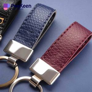 Fabricante al por mayor llavero logotipo personalizado colorido cuero auténtico llavero personalizado - Product Image 5