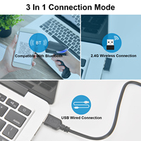 Escáner de Códigos de Barras Portátil JR05W para Teléfono Android y PC, 1D-2D, Código QR, Inalámbrico, Interfaz USB, en Stock