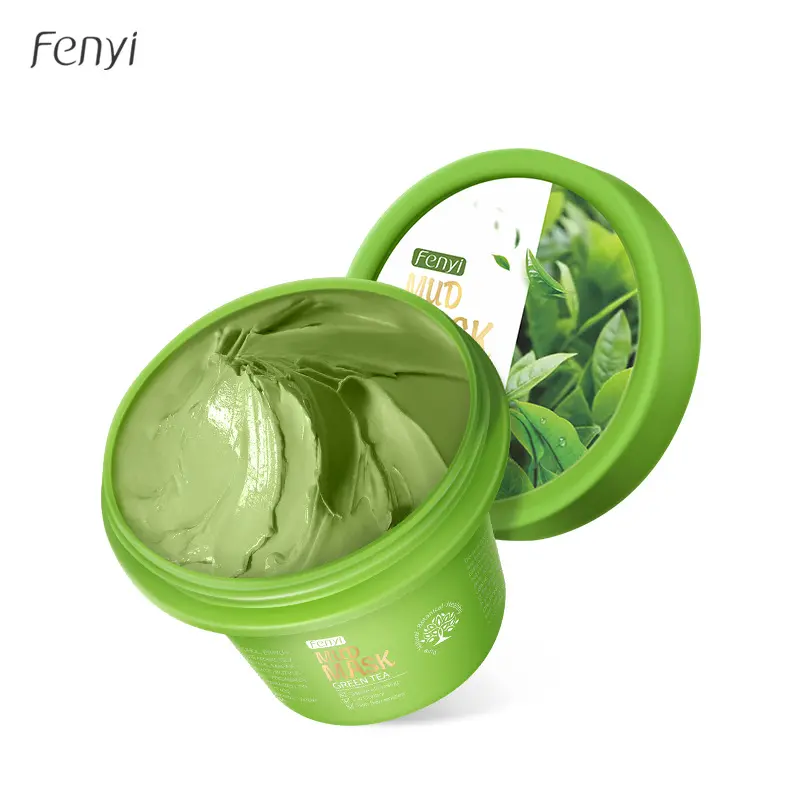 LAIKOU tè verde fango maschera per la pulizia del viso maschera purificante all'argilla idratante DeepCleansing rimuovere i punti neri restringere i pori cura della pelle