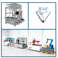 Robot Automático de Paletización y Manipulación, Brazo Robótico Delta Paralelo para Alimentos, Cartones, Latas, Papel, Control PLC