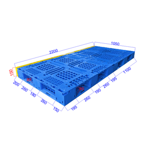 พาเลทพลาสติกแบบเปิด 6 ขา ขนาด 2200x1050x150 มม. สำหรับเก็บอาหาร ขายดี ประกอบง่าย - Product Image 2