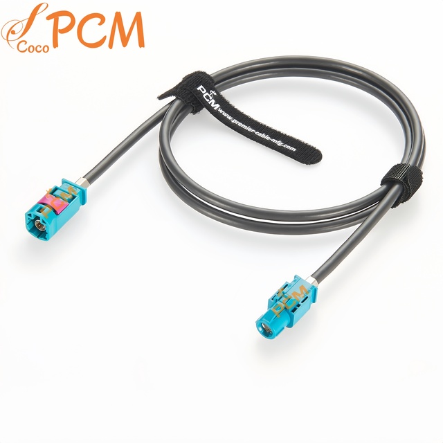 HSD Male to Female LVDS Cable Original Rosenberger HSD D4S10A-1D5A5-Z to D4K10A-1D5A5-Z Shielded Dacar 535 4-Core Cable for BMW