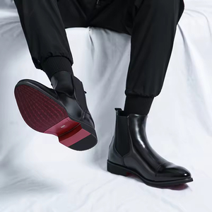 Botas de Tobillo de Cuero Genuino Originales 2025 para Hombre, Lavables, Hechas a Mano con Tecnología Goodyear, Estilo Retro, Amekaki, con Cordones - Product Image 3