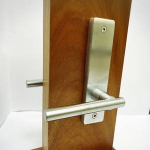 Juego de Cerradura de Embutir con Manija de Acero Inoxidable 304 Resistente al Fuego, Palanca Escutcheon para Salida de Emergencia, Puerta Pública/Oficina/Aula - Product Image 2