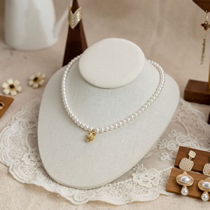 Expositor de Joyería para Cuello, <span class=keywords><strong>Busto</strong></span> de Maniquí de Terciopelo para Exhibición de Collares y Colgantes - Product Image 5