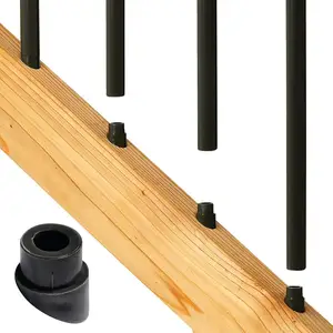 Meilleure vente de Kit de connecteurs de Balustrade-pièces de Balustrade rondes noires