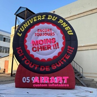 Ballon gonflable personnalisé en forme de pneu, modèle de roue de voiture gonflable géant pour la publicité automobile, les salons automobiles