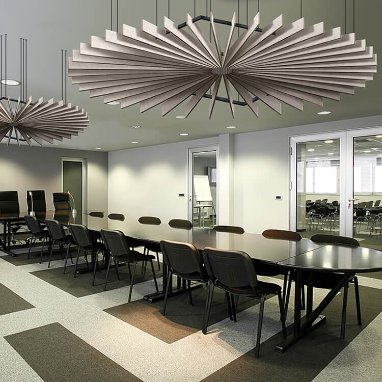 Circle Art Acoustic Ceiling Pet Polyester Fiber Acoustic Panel