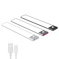 Lumière d'armoire Led magnétique sans fil Rechargeable avec détecteur de mouvement pour la cuisine