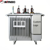 Transformador de Distribuição Trifásico Wanbo-77 50kVA-500kVA 11kV/33kV para 400V com Núcleo de Aço Silício - Transformador de Potência Redutor
