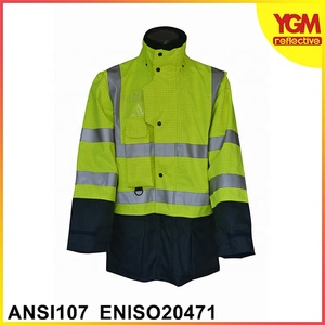 Vêtements <span class=keywords><strong>de</strong></span> travail réfléchissants imperméables à haute visibilité en gros sur mesure, veste <span class=keywords><strong>de</strong></span> sécurité, vêtements <span class=keywords><strong>de</strong></span> sécurité - Product Image 3