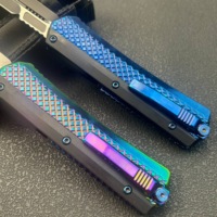 Nouveau couteau pliant multifonctionnel portable pour le camping et la chasse, avec lame D2 tranchante et manche en alliage de zinc à motif micro-écailles de serpent