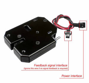 قفل لولبي كهربائي شديد التحمل 12 فولت خزانة شقة آمنة ودرج ضد السرقة مع سبائك الزنك والمواد الفولاذية - Product Image 3