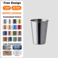 Fabricants directs d'usine, sans accessoires, nouveau petit mug à bière en acier inoxydable, capacité de 300 ml, écologique, thermique, pour les fêtes