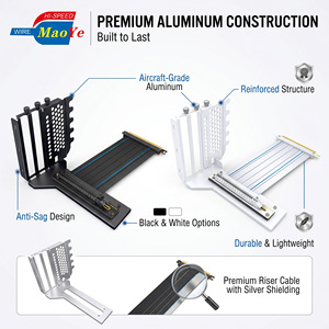 ชุดสายเคเบิลต่อขยายพร้อมขายึดติดตั้งแนวตั้งสำหรับการ์ดจอ MaoYe PCIe 5.0 ใช้ได้กับพีซีทุกชนิดและเซิร์ฟเวอร์ ไม่มีปัญหาความเข้ากันได้ มีสินค้าในสต็อก - Product Image 6