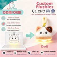 Lampe de chevet personnalisée mignonne en forme de chat, abat-jour en peluche petit ours, petite lampe suspendue en coton PP pour les lits d'enfants et les dortoirs universitaires