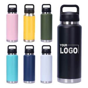 Commercio all'ingrosso Logo personalizzato 18oz 36oz doppie pareti in acciaio inox Tumbler sottovuoto tazza di sollevamento anello portatile Tumbler - Product Image 2