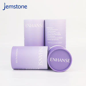 Tubo de papel de cilindro artesanal Kraft con impresión personalizada al por mayor embalaje con tapa - Product Image 2