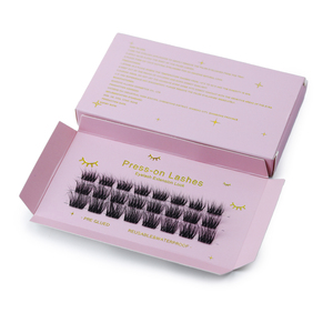 Extensions de cils en gros personnalisées en vison/PBT moelleux 0,07 0,10 240 pièces 40d Diy Extensions de cils auto-adhésives en grappes - Product Image 5