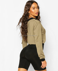 Vêtements rapides en promotion : Blouson bomber en polaire orange uni pour femme, coupe-vent et respirant - Product Image 2