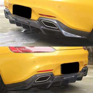 Pièces détachées automobiles Kit de carrosserie en fibre de carbone Style Renntech Lèvre avant Lèvre arrière Jupes latérales pour <span class=keywords><strong>Mercedes</strong></span> Benz AMG GT <span class=keywords><strong>GTS</strong></span> - Product Image 6