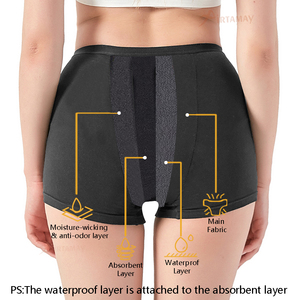 <span class=keywords><strong>Culottes</strong></span> <span class=keywords><strong>menstruelles</strong></span> 4 couches anti-fuites pour adolescentes et jeunes filles - Product Image 4