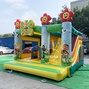 Château gonflable commercial pas cher pour intérieur, jungle, avec toboggan, château gonflable pour enfants et adultes - Product Image 4