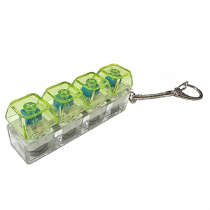 Jouets anti-stress pour adultes : Clicker de clavier avec lumière LED, porte-clés sensoriel amusant pour la décompression de l'anxiété - Product Image 2