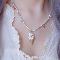 Ensemble de bijoux pour femmes, collier et boucles d'oreilles en perles de style européen et américain, tendance, chaîne de clavicule, plaqué or