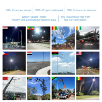 Poste de Alumbrado Público de Acero Q235 de 10m, 11m, 12m, Galvanizado en Caliente, Doble Brazo, Octogonal, Cónico, para Exteriores, con Panel Solar - Precio